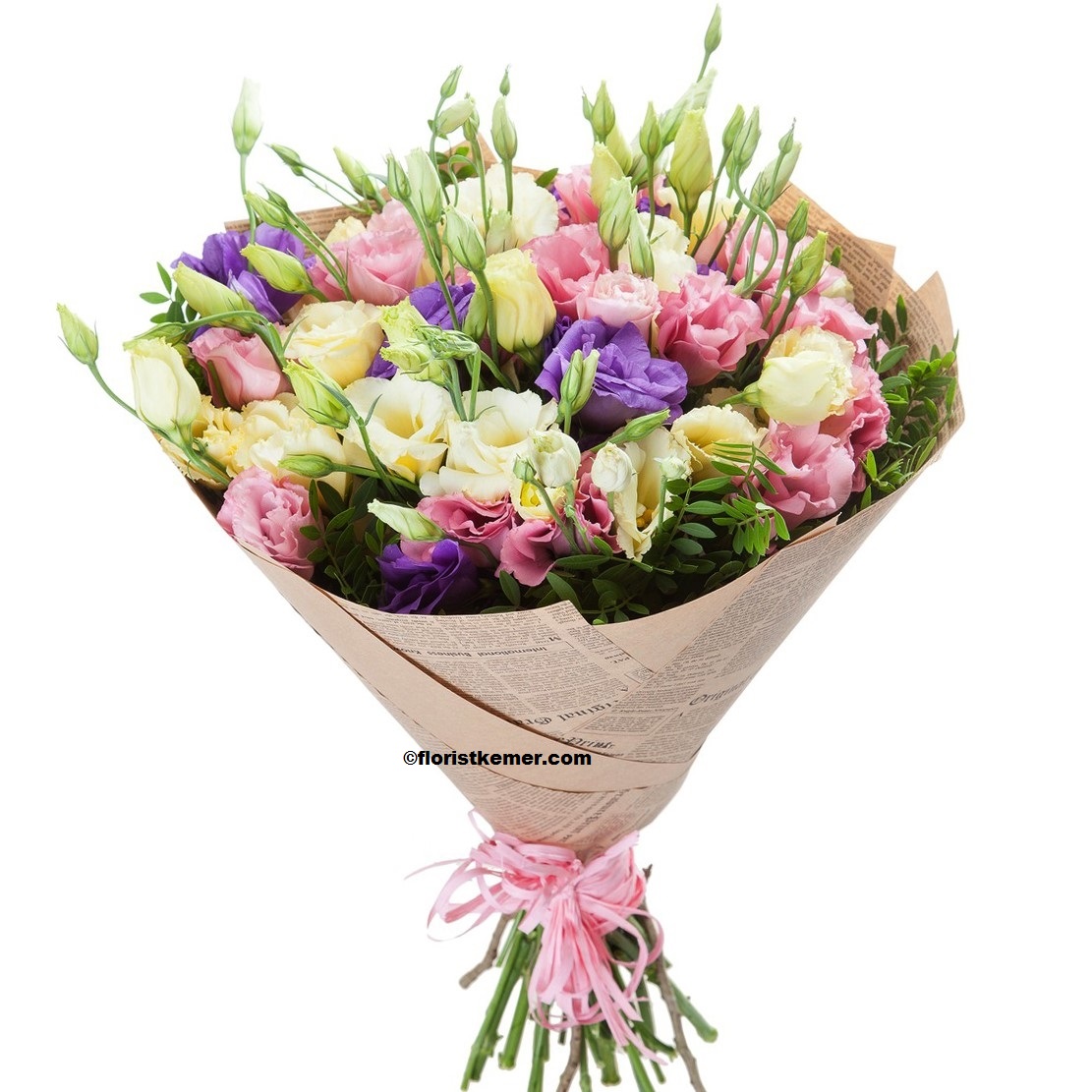  Kemer Flower Delivery Lisianthus Bouquet
