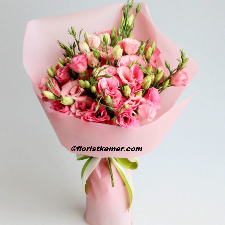  Флорист в Кемер Розовая Лисиантус Букет